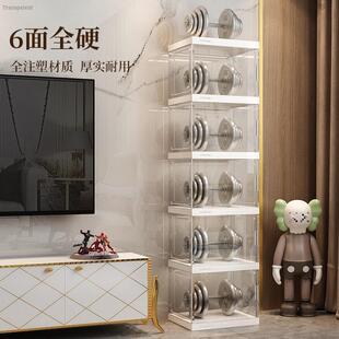 亚克力书架落地置物架防尘一体靠墙收纳展示柜子简易家用儿童书J&