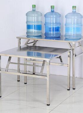 LNC不锈钢折叠桌餐桌家宿用小舍出租房吃饭桌写字学习桌摊摆便携