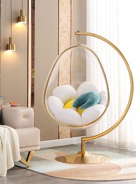 网红吊EOR球明泡椅半球椅吊椅亚克力红吊篮网鸟巢秋透千吊球玻璃