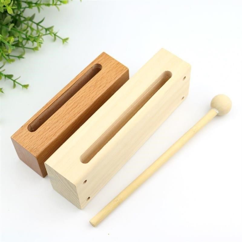 奥尔夫乐器方木梆子打击乐器双音方D梆子戏剧京剧中音高音榉木梆