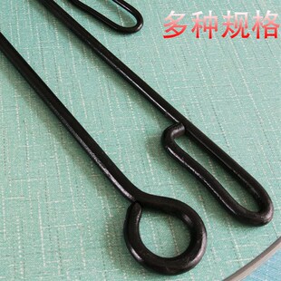 炉钩子火钩子掏火钩炉川子柴火炉子烧火棍采暖炉子配件工具铁扦子