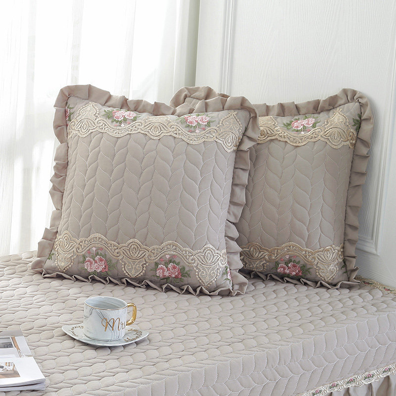 沙发抱枕椅子靠枕床头靠垫套时尚简约刺绣抱枕客厅靠背枕套方形