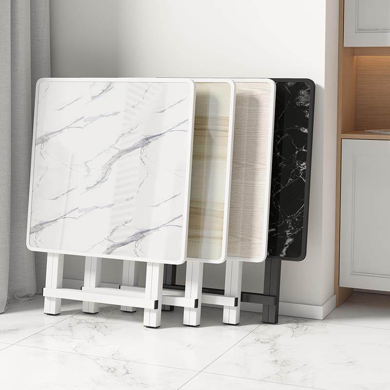 折叠桌子家用小方桌简易便携式饭桌阳台小户型租房摆摊正方形餐桌