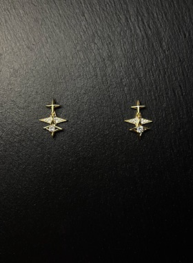 AvoStudio银针耳饰-097 星穹垂坠VintageS925银针耳饰女高级耳饰