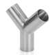 304不锈钢卫生级Y型焊接三通90°等径三通Y形正三通三头通接头