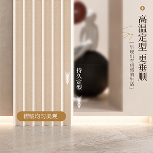 卧室门帘免打孔家用服装店试衣间遮挡帘子挡风隔热挂帘折叠隔断帘