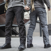 冲锋裤 户外登山裤 男多功能软壳加绒加厚防风防水冬季 热反射战术裤