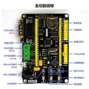 洋桃派M1开发板 STM32F103工控小系统板 杜洋工作室 RS485 CAN