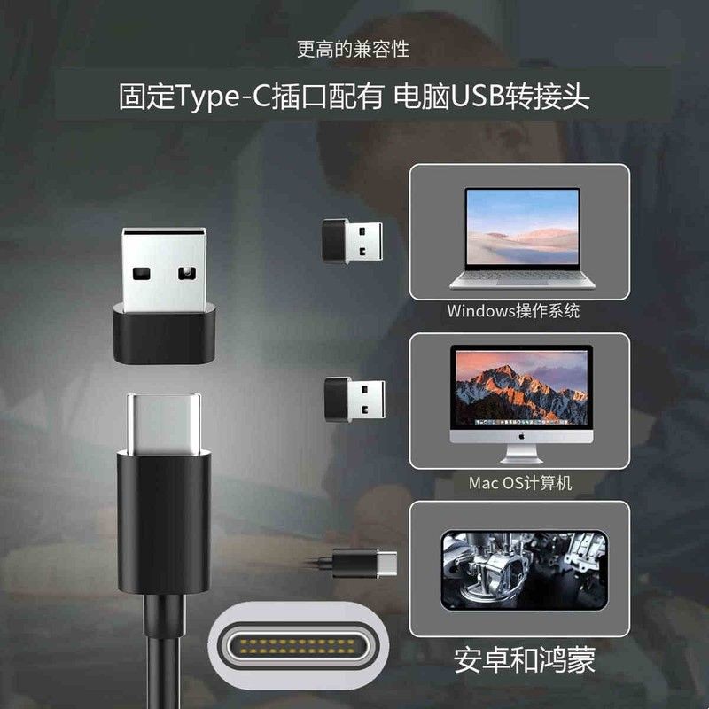 超高清内窥镜1000万自动对焦摄像头汽修工业管道探头下水道防水