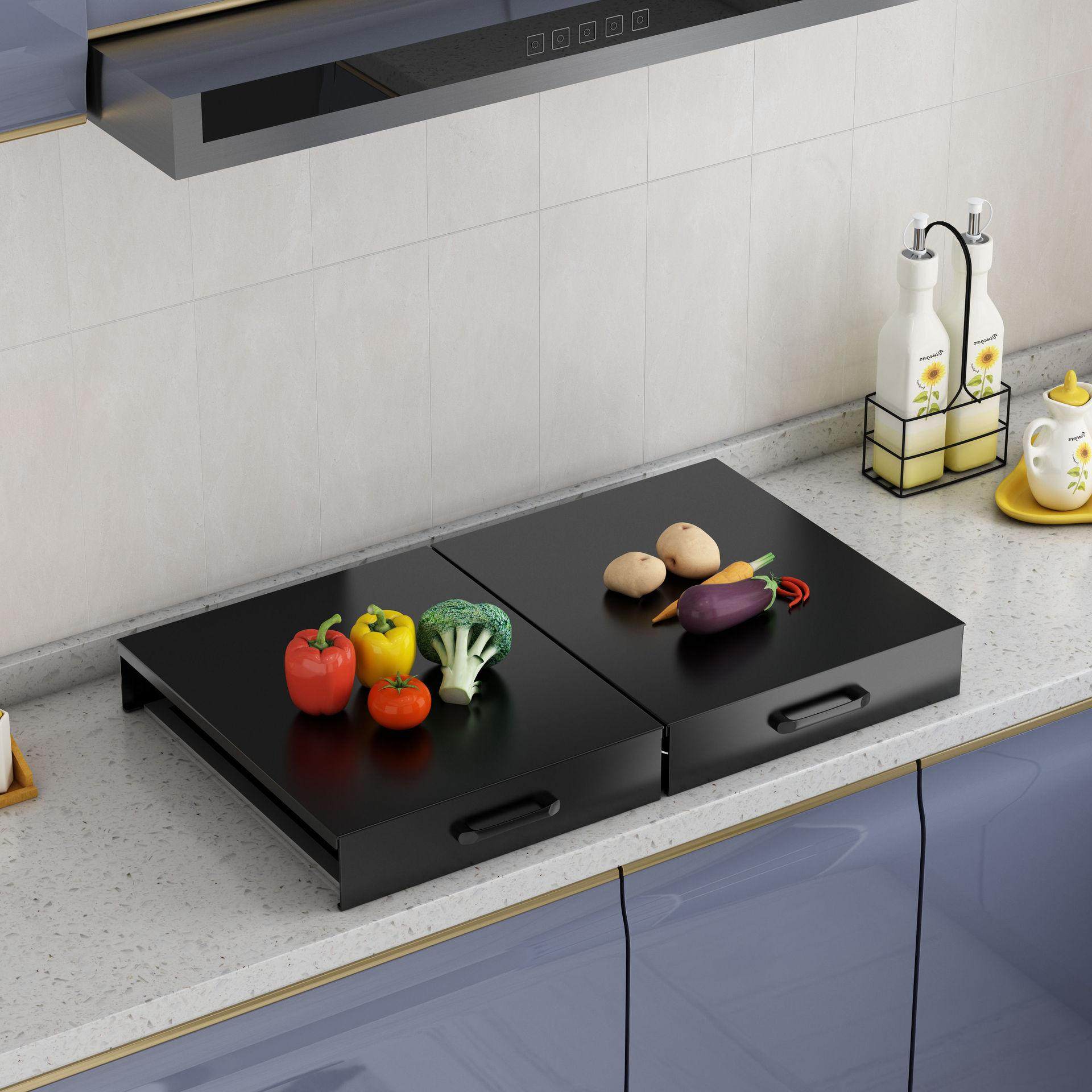 厨房置物架煤气灶盖板罩家用电磁炉支架台托架放锅煤气燃气灶底座