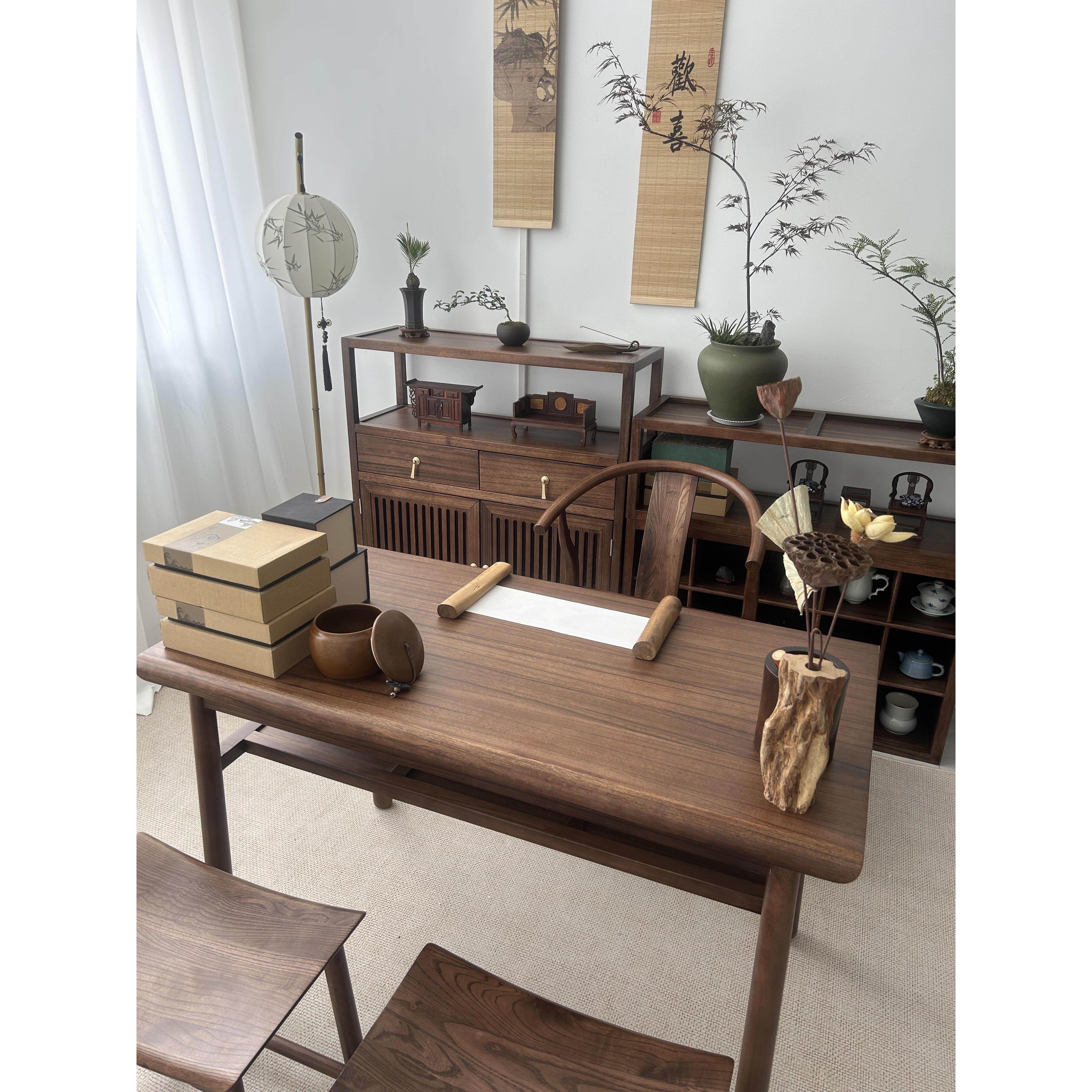 新中式实木茶桌椅北美黑胡桃木现代简约高端家具茶几茶楼功夫茶台,住宅家具,家用茶台/茶桌,淘宝优惠券,粉丝福利购,淘宝优惠卷