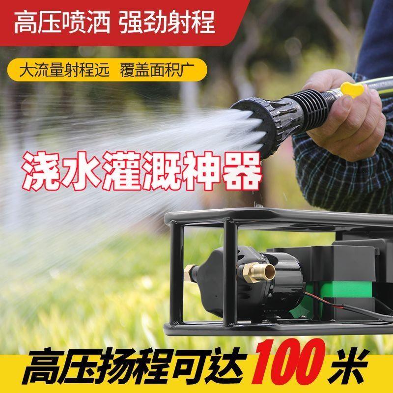 浇菜神器水泵家用抽水机农用浇地新型灌溉神器大功率充电式抽水泵