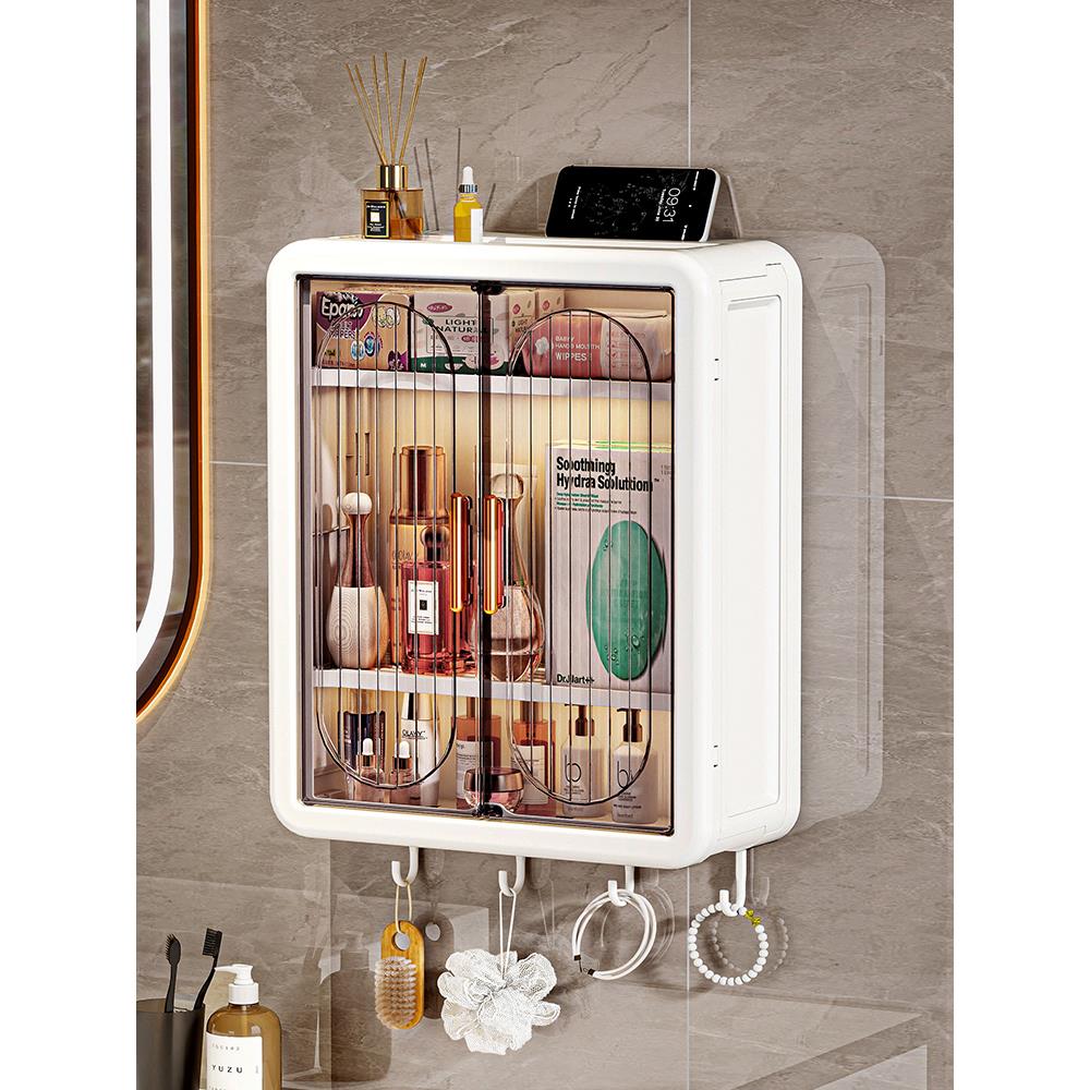 壁挂式收纳盒纸巾盒姨妈巾置物浴室壁柜卫生巾防水神器厕所抽纸盒