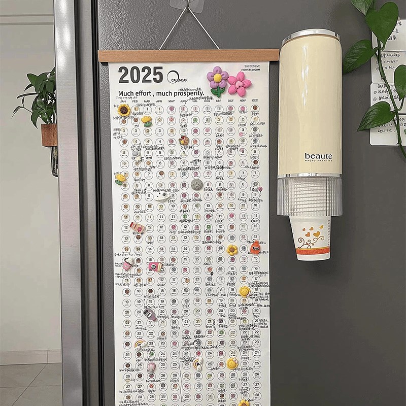 挂历2025年新款diy手作创意摆件自律打卡计划表备忘录年历单张