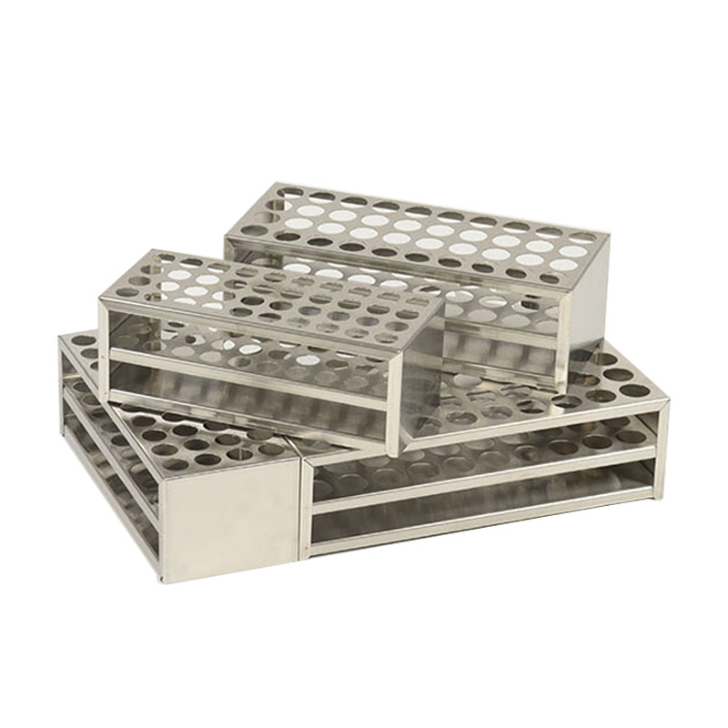 不锈钢试管架 孔径13/16/17/19/21mm比色管 采血管离心管架实验室