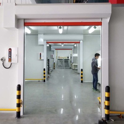 纺织工业PVC快速卷帘门电动抗风快速卷帘门清洁室防尘保温快速门