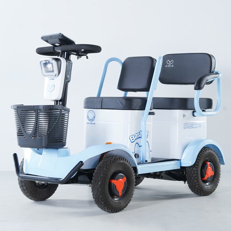小巴士代步车四轮电动车Q2老年助力车老人残疾人单车电动四轮车