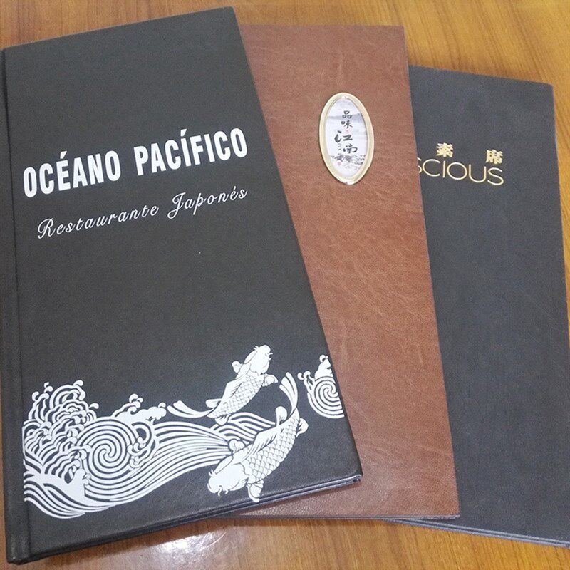 菜谱设计制作定制高档活页菜单酒店餐牌茶水单插页价目表酒水单