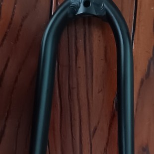 20寸折叠自行车铝合金前叉碟刹轮圈406 451内牙M23竖管长130mm