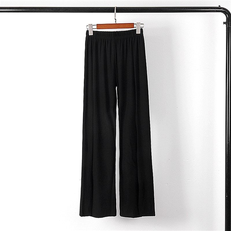 舞蹈练功裤女宽松微喇开叉直筒长裤中国古典舞基训练功裤现代舞裤