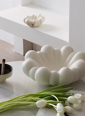 意式极简a云朵托盘样板房几何摆件书房桌面家居装饰艺术品卧室摆