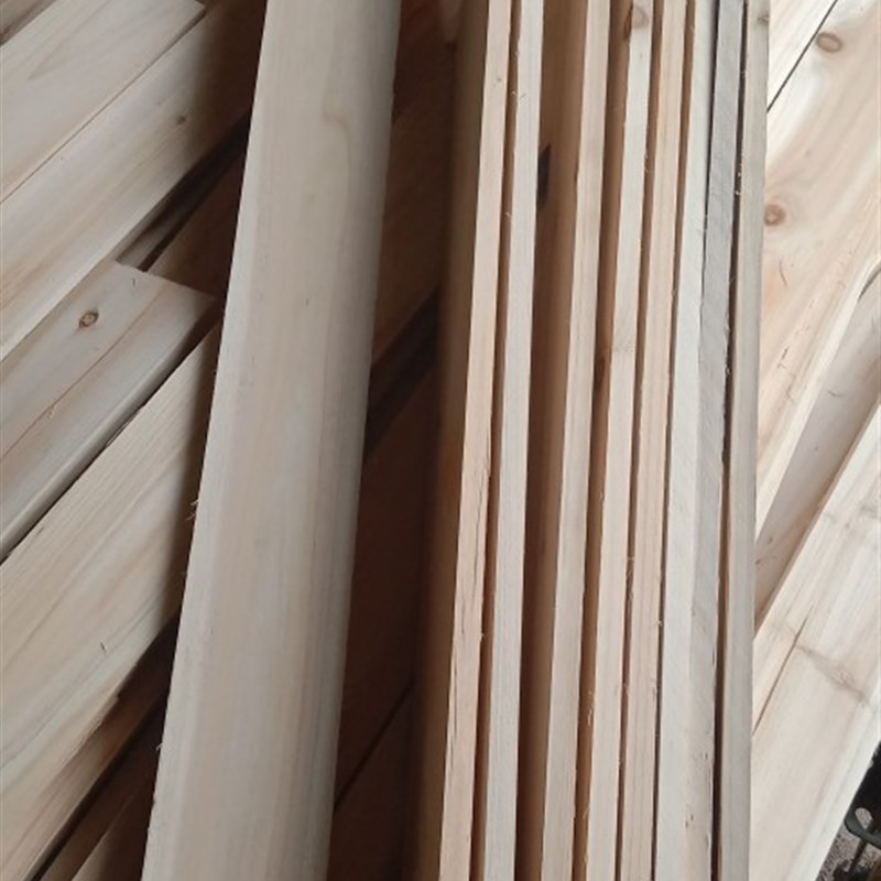 装修板子实木板1*10*198cm杉木长条板护墙板两面抛光天然实木材料