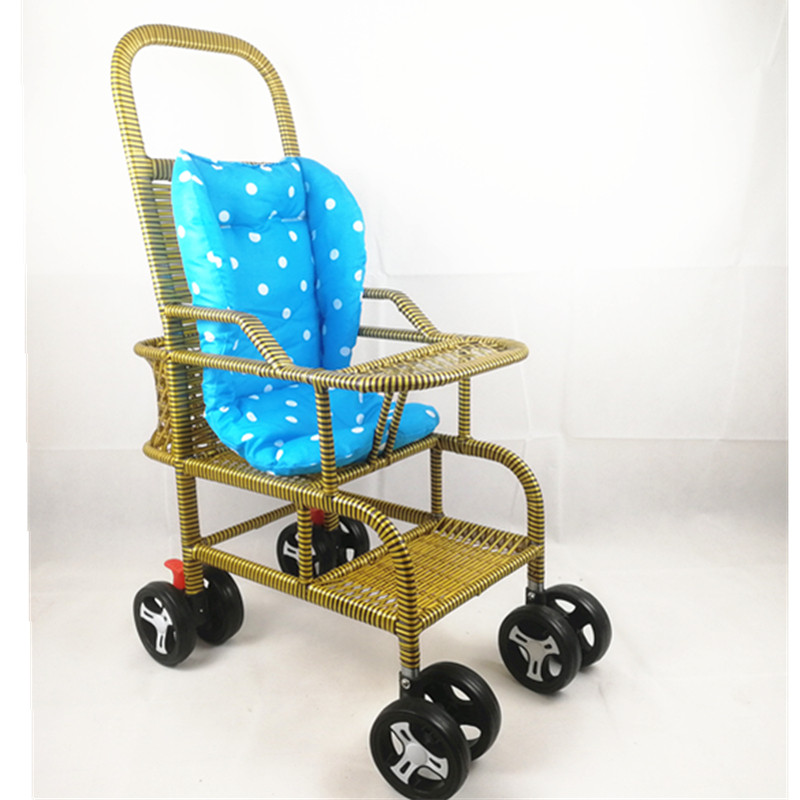 竹藤婴儿藤编简易手推车超轻便夏季竹编儿童小推车宝宝坐椅夏天凉