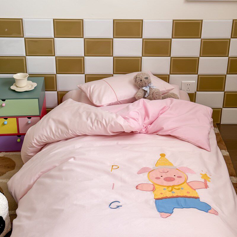 采购产品幼儿园被三件套婴儿午睡被,棉绣被套,六七件套床上用品