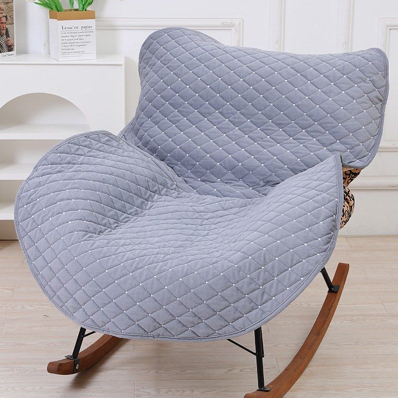 冬季蛋壳椅垫龙虾椅坐垫靠背一体冬天懒人沙发摇摇椅子垫套罩子
