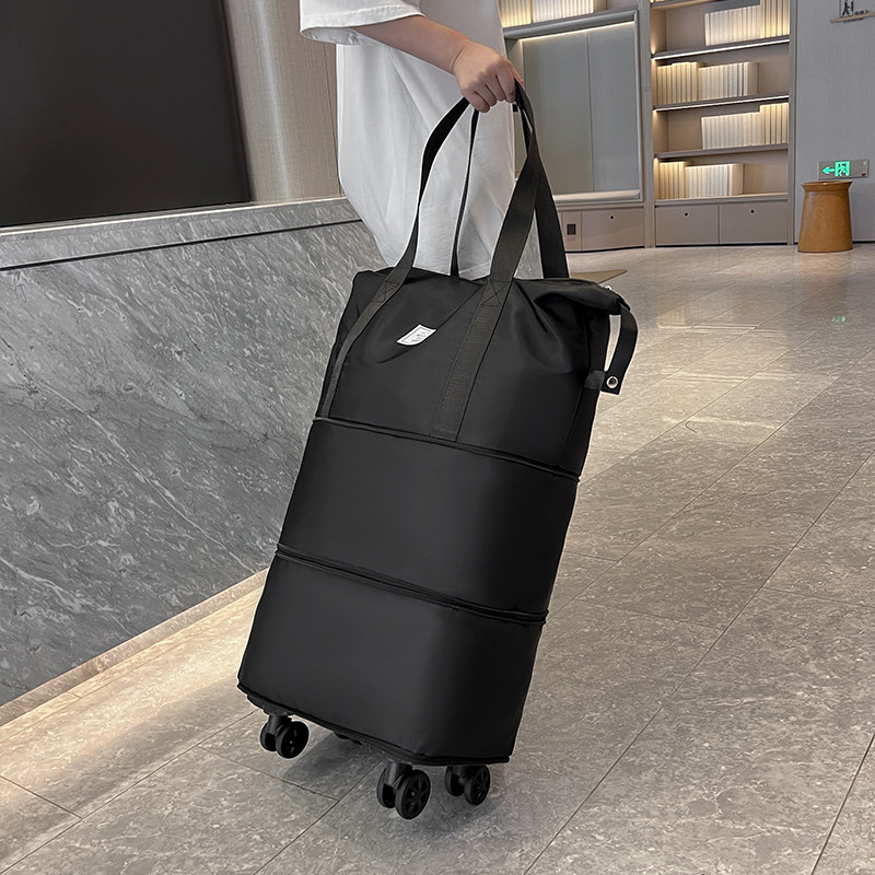 长途旅行包大容量背拉两用滑轮折叠收纳包大号超大揹包女外出旅游