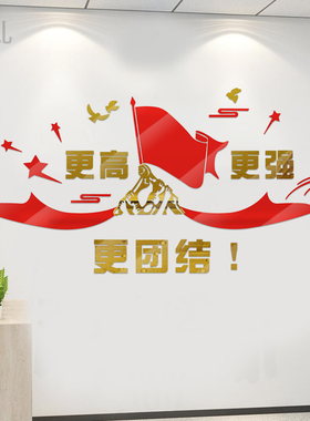 公司企业文化办公会议室墙面背景励志标语装饰布置墙贴画激励文字