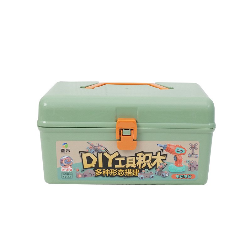直供积木工具箱  积木玩具小小建筑师拼搭建房子动手动脑益智