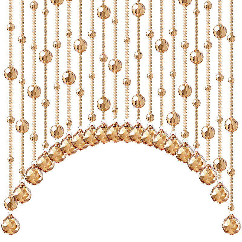 珠帘隔断帘水晶帘子客厅玄关卧室成品窗帘装饰厕所过道欧式房门帘