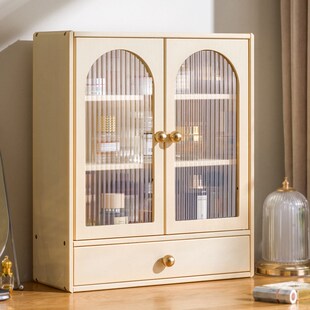 桌面收纳盒收纳柜茶具展示柜子餐具化妆品厨房水杯子置物架储物柜