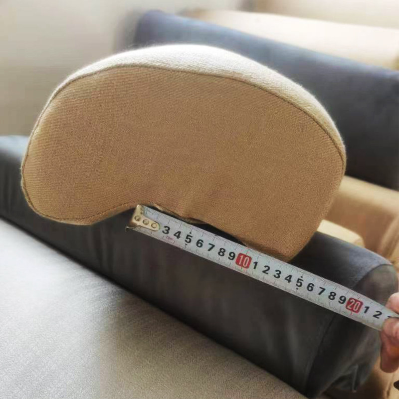 带铁柱子沙发头靠枕木头沙发头枕带铁柱子靠枕套垫子W套麻布艺靠