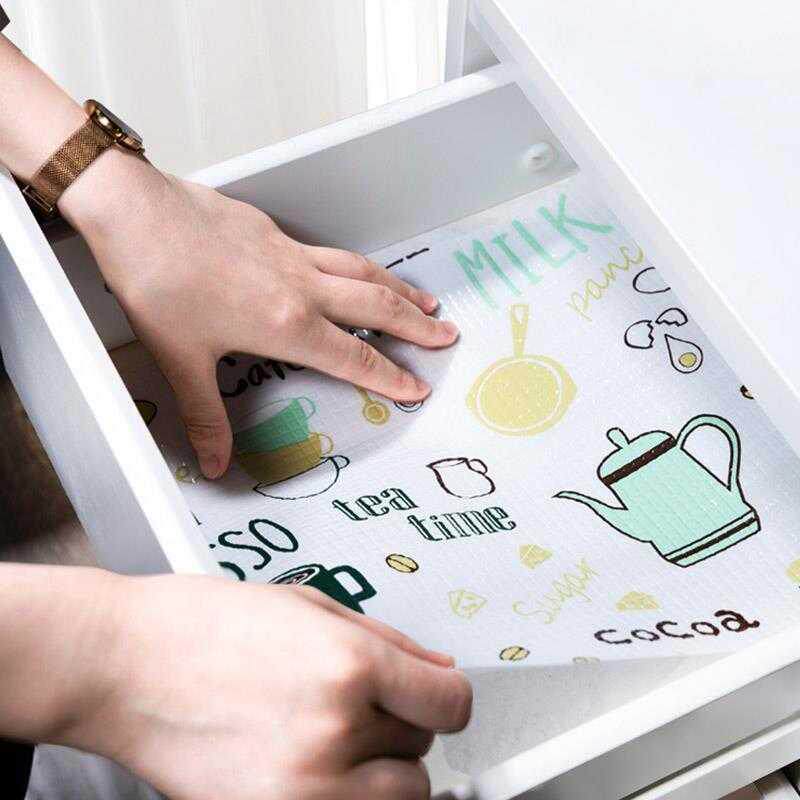 防油台面a粘衣柜柜子橱柜贴纸厨房加厚防潮抽屉垫纸垫防水