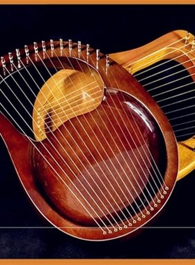 小竖琴19弦小众乐器便携式小型箜篌琴古典里拉琴小众X乐器箜篌迷