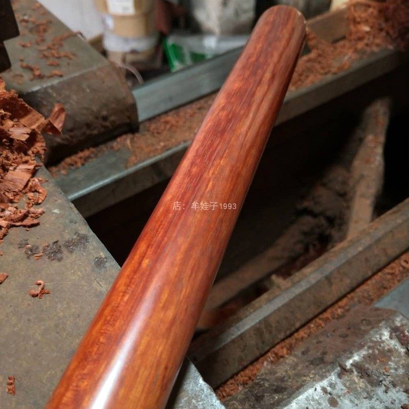 尼鱼尔紫檀圆圆木料棒棍木棒x圆珠子料双节棍枪泊杆料把玩笛箫料