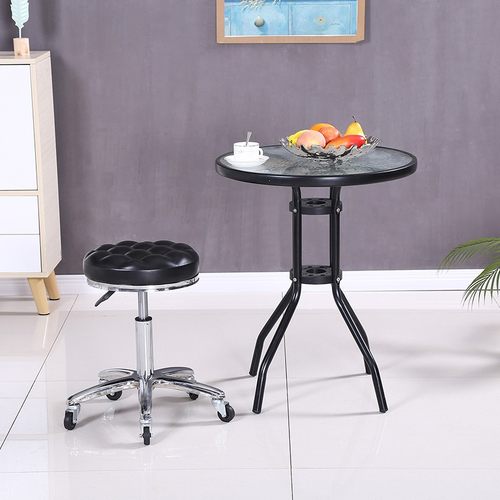 美容凳旋转升降防爆圆凳子滑轮大工美甲美发理发化妆发廊专用