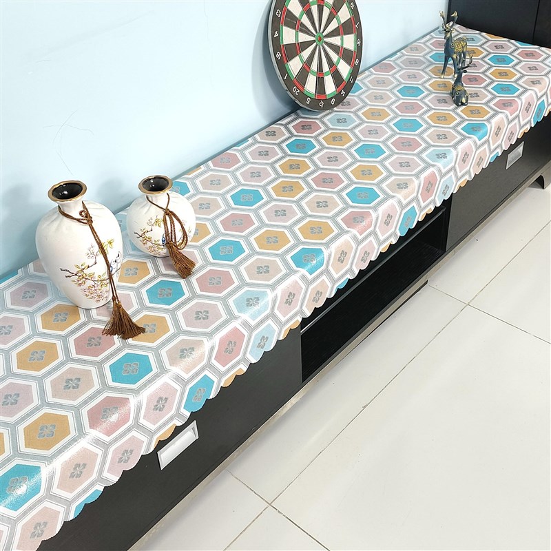 电视柜条几柜长条桌布防水防油防烫桌布长方形电视机柜鞋柜保护垫