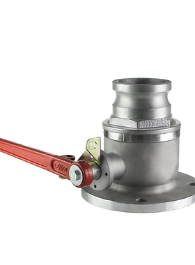 3寸/DN80圆法兰单向球阀铝合金法兰球阀油罐车卸油口加油站配件