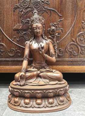 白度母/度母/度姆/绿度母/卓玛/白度姆/33cm紫铜佛像梵天佛堂摆件