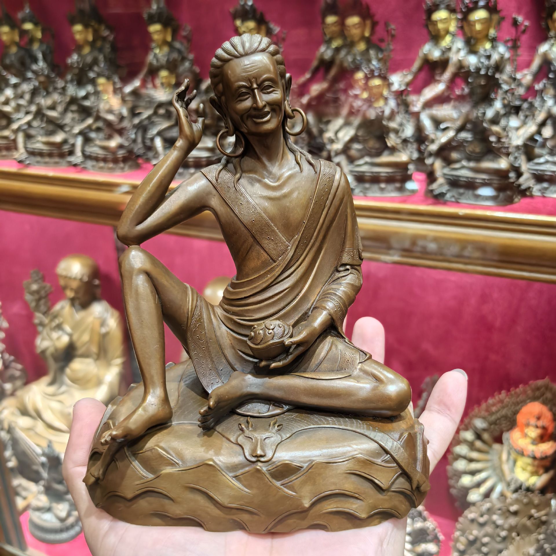 噶玛巴/米拉日巴/冈波巴/噶举三尊/玛尔巴/密勒日巴尊者/紫铜一套