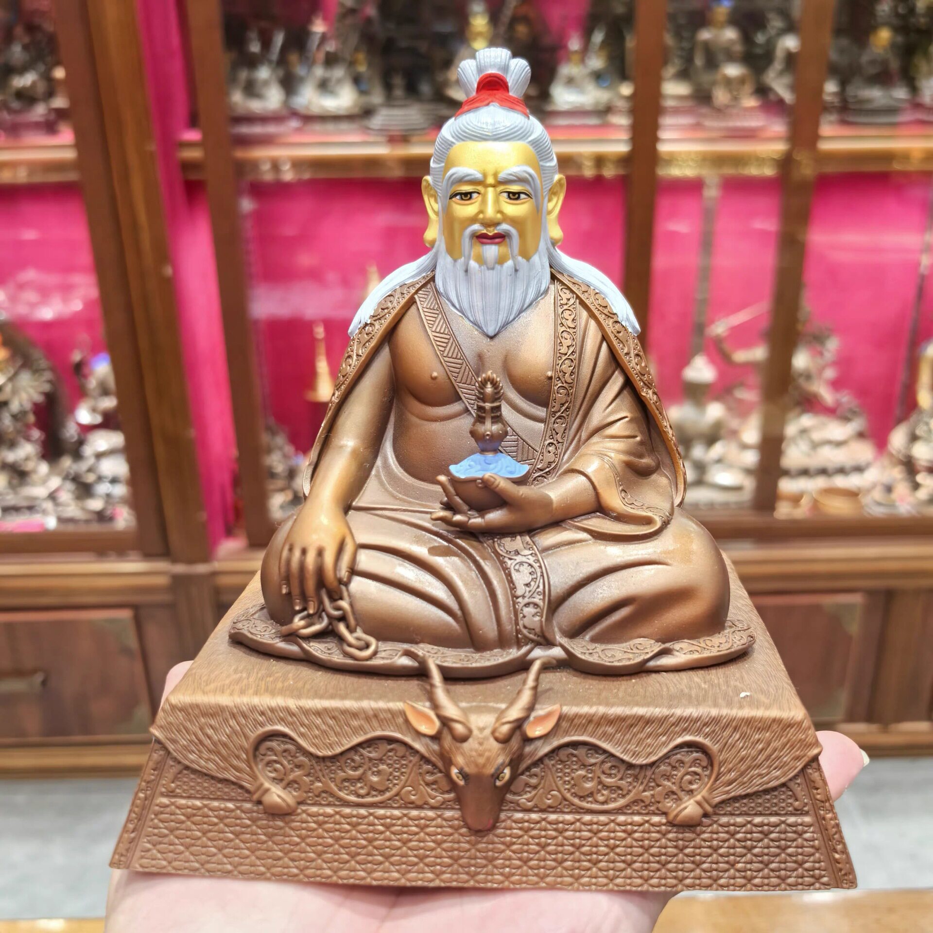 唐东甲/唐东杰/唐东杰布/唐东杰/15cm佛像摆件藏戏鼻祖桥梁大师