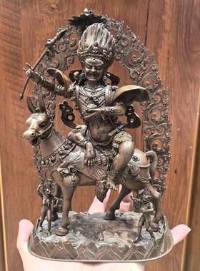 吉祥天母/班丹拉姆/吉祥天女/拉姆/23cm紫铜佛像梵天佛堂供奉摆件