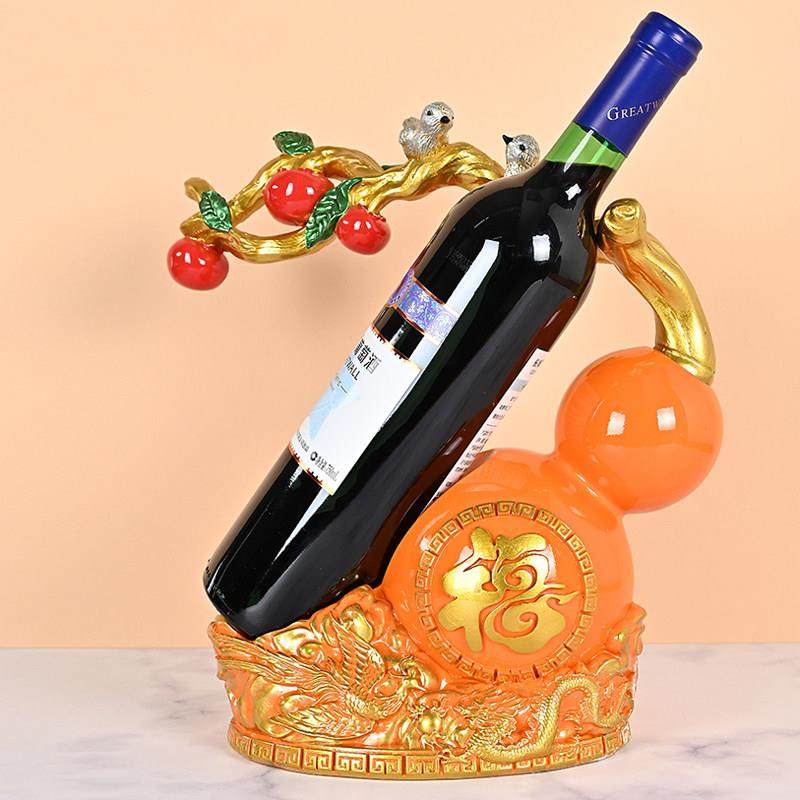 葫芦红酒架摆件乔迁新房酒柜家居饰品轻奢高档客厅餐边柜酒托装饰,收纳整理,红酒架,淘宝优惠券,粉丝福利购,淘宝优惠卷