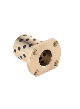 对切边法兰石墨铜套MPTNP 6-50自润滑耐磨高力黄铜无油衬套 OFR05