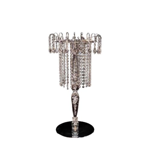 婚礼道具凌云花架水晶桌花器铁艺镀金婚庆宴会舞台酒店婚礼堂摆件