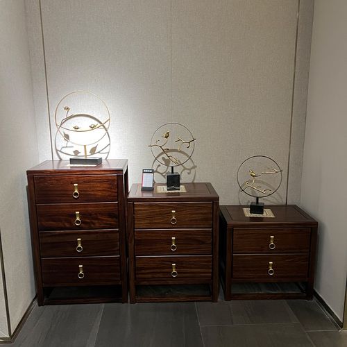 新中式实木五斗柜卧室储物柜客厅墙边家具立柜简约床尾柜抽屉橱柜