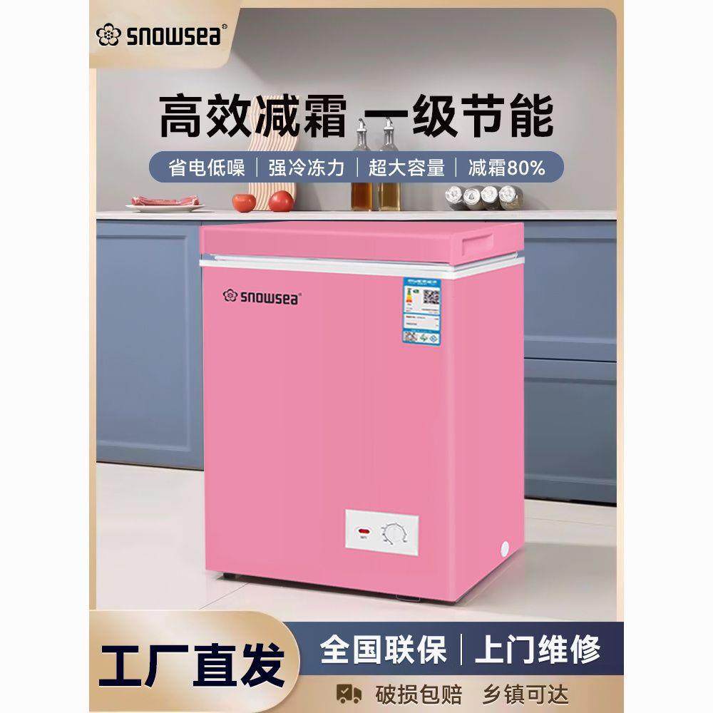 SNOWSEA冷柜家用大容量冷藏冷冻两用小型冰柜迷你省电冰箱车载